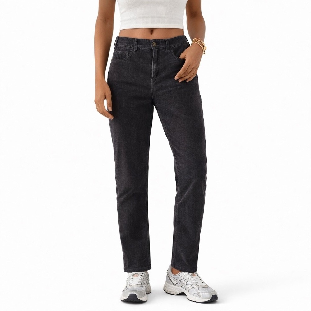 Pilcro and the Letterpress Corduroy Pants Gray Slim Straight No 28 Anthropologie